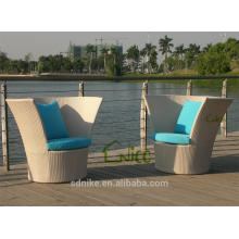 SL-(31) outdoor furniture rattan high back round sofa chair